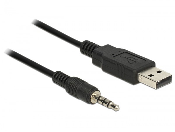 Adapterkabel USB - Seriell-TTL Stecker 3,5mm 4 Pin Klinke (5V) 1,80m