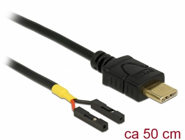 Kabel USB-C Stecker &gt; 2 x Pfostenbuchse einzeln zur Stromversorgung