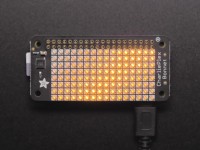 Adafruit CharliePlex LED Matrix Bonnet - 8x16 Gelbe LEDs