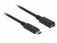 USB-C 3.1 Gen 1 Verlängerung, C-Stecker  C-Buchse, schwarz