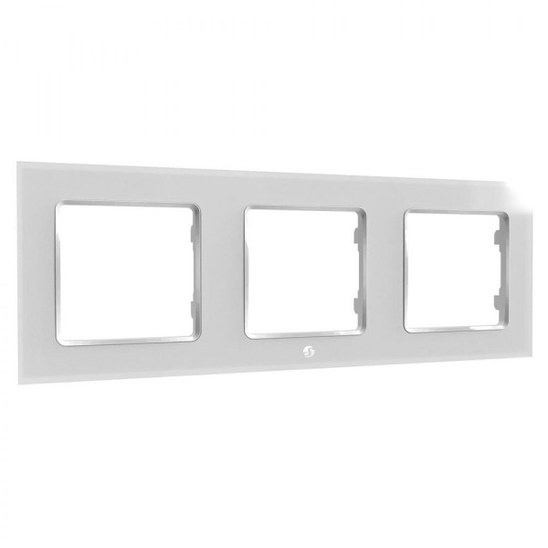 Shelly Wall Frame für Wall Switch, 3-fach, weiß