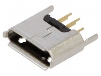 Micro USB Typ B Buchse, SMD, THT Montage, stehend