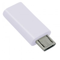 Adapter USB Type C Buchse - micro USB Stecker, wei&#223;