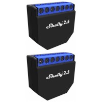 Shelly 2.5, Dual WLAN Schalter mit Messfunktion, 2er Pack