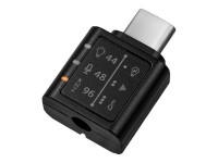 LogiLink Audio Adapter mit Equalizer, USB-C - 3,5mm Klinkenbuchse, 96kHz/24bit