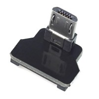 Micro USB 2.0 Typ B Stecker, nach oben gewinkelt, für DIY USB Kabel
