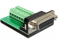 Adapter Sub-D 15 Pin Gameport Buchse - Terminalblock 16 Pin