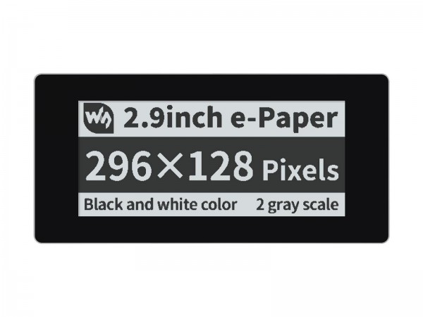 2,9 Zoll Touch e-Paper Modul f&#252;r Raspberry Pi Pico, 296&#215;128, schwarz/wei&#223;