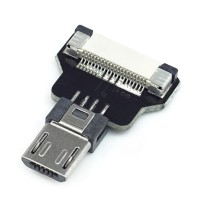 Micro USB 2.0 Typ B Stecker, gerade, für DIY USB Kabel