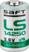 Saft Lithium-Thionylchlorid Batterie LS14250, 1/2 AA ER14250, 1200mAh 3,6V, Standard Top
