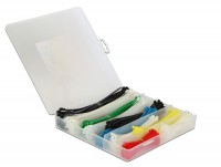 Kabelbinder Sortimentsbox 600-teilig farbig