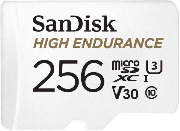 SanDisk High Endurance microSDXC UHS-I U3 Speicherkarte + Adapter 256GB