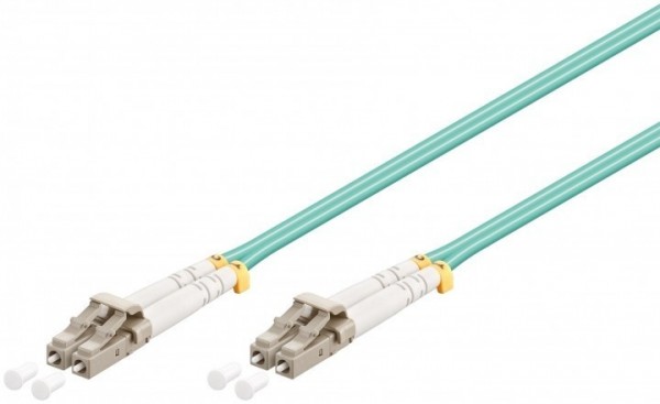 LWL Kabel Multimode OM3, LC-Stecker (UPC) &gt; LC-Stecker (UPC), türkis