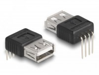 Adapter USB 2.0 Typ-A Buchse - 4 Pin 90&#176; gewinkelt
