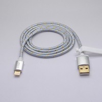 s-tron &#150; textilummanteltes Lightning USB 2.0 Kabel