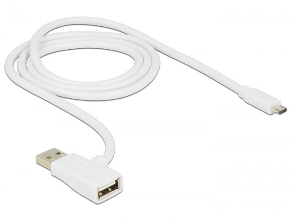 2in1 USB 2.0 Kabel A Stecker - A Buchse + Micro B Stecker Ladekabel